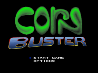 Corn Buster title screen for Super Nintendo